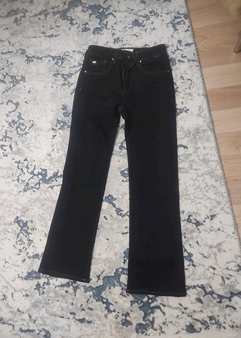 siyah Kadın İspanyol paça mavinin pantolonu ürün sıfırdır - Görsel 2