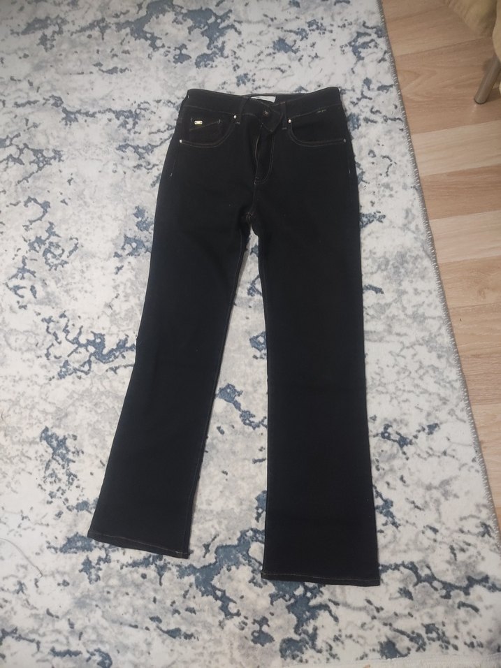 siyah Kadın İspanyol paça mavinin pantolonu ürün sıfırdır - Görsel 2