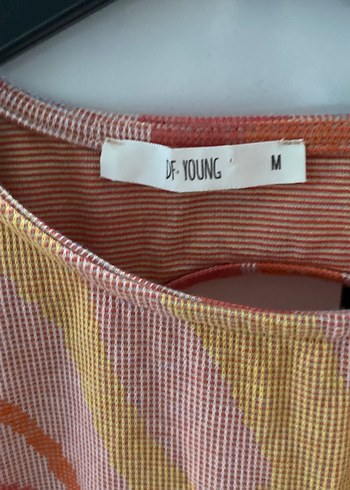 Uzun Kollu Çok Renkli Örgü Elbise - Görsel 2