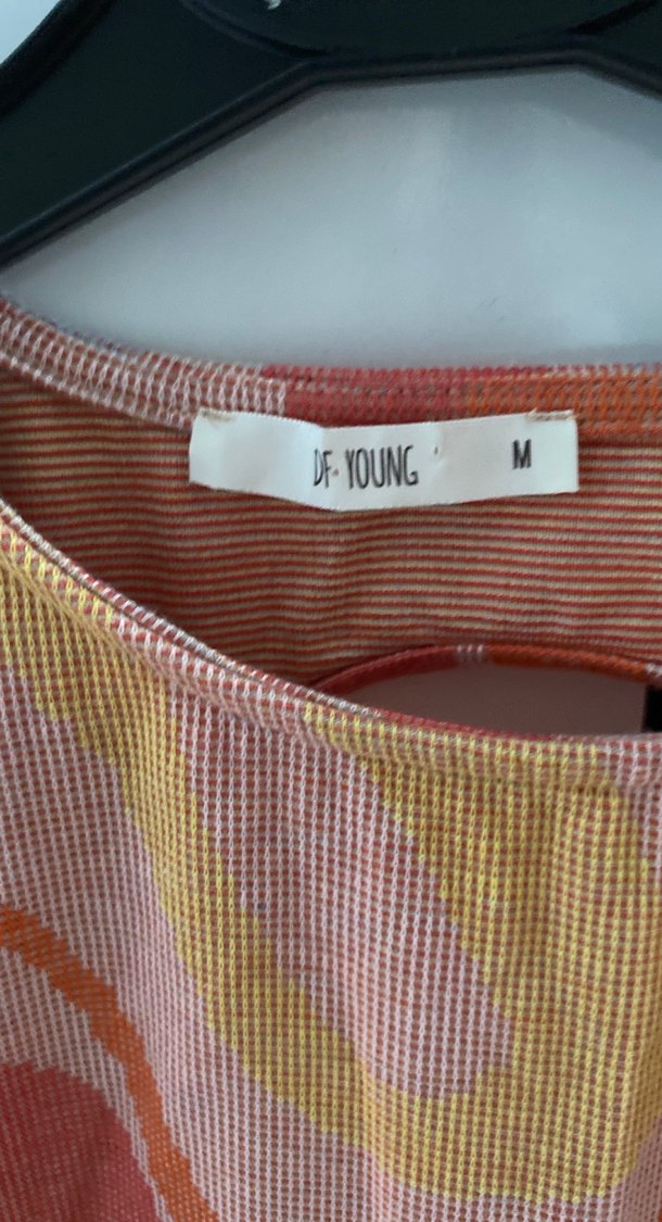 Uzun Kollu Çok Renkli Örgü Elbise - Görsel 2