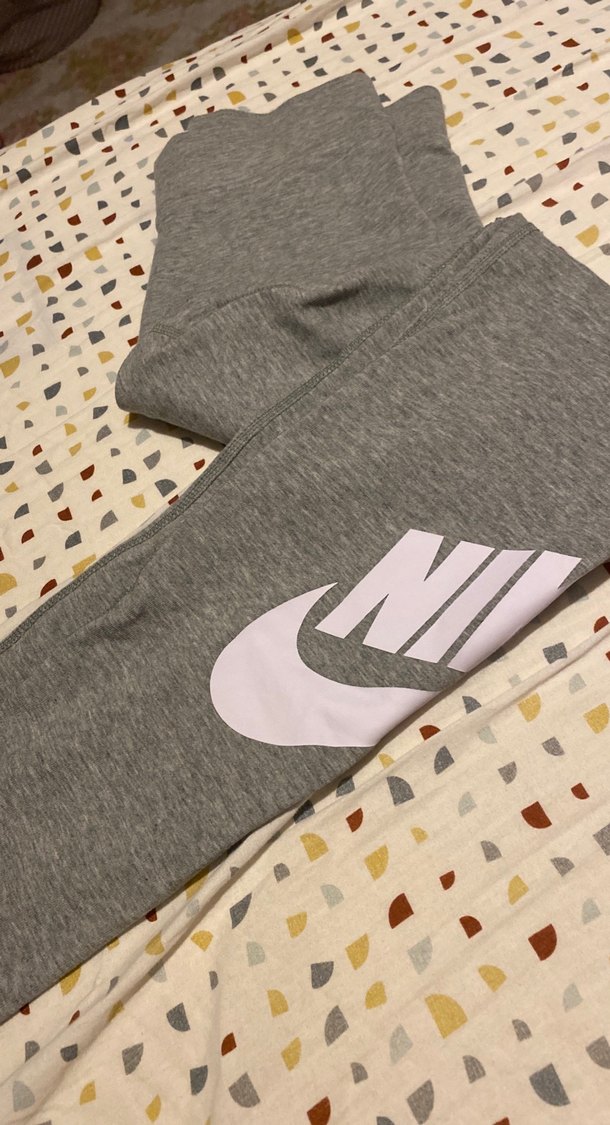 Gri Pamuklu Tayt - Görsel 2