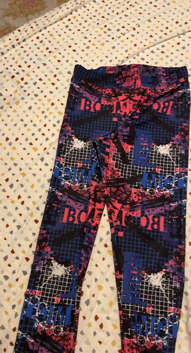 Pop Kültür Baskılı Kadın Tayt - Görsel 2