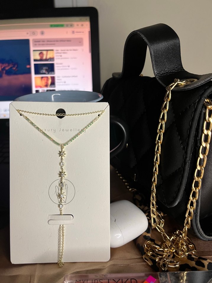 Zincir Detaylı Altın Renk Kadın El Zinciri - Görsel 4