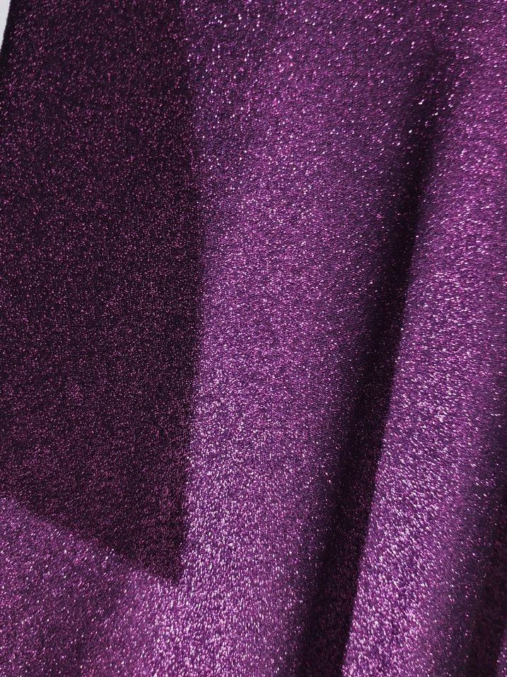 Parlak Mor Uzun Kollu Kadın elbise Özel dikimdir - Görsel 2