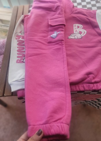 7-8 yaş kız çocuk eşoftman takimi bunny - Görsel 4