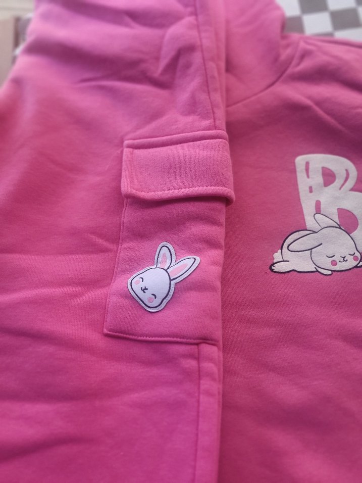 7-8 yaş kız çocuk eşoftman takimi bunny - Görsel 3