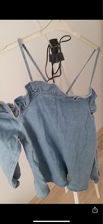 46 Beden mavi Renk Jean Bluz