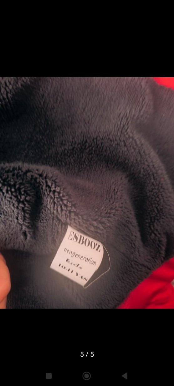 Kürk Detaylı Kırmızı Erkek Çocuk Mont - Görsel 5