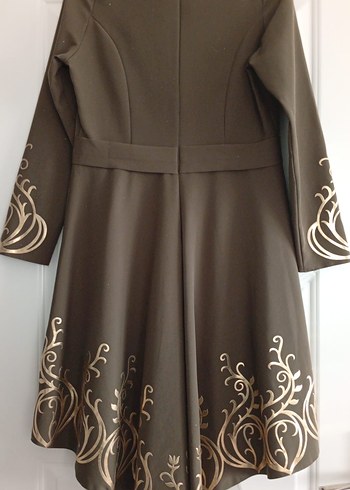 yeşil,gold Nakışlı Uzun Kollu Kadın tunik - Görsel 2