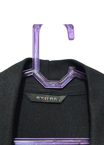 Degaje Yaka Siyah Midi Elbise - Görsel 3