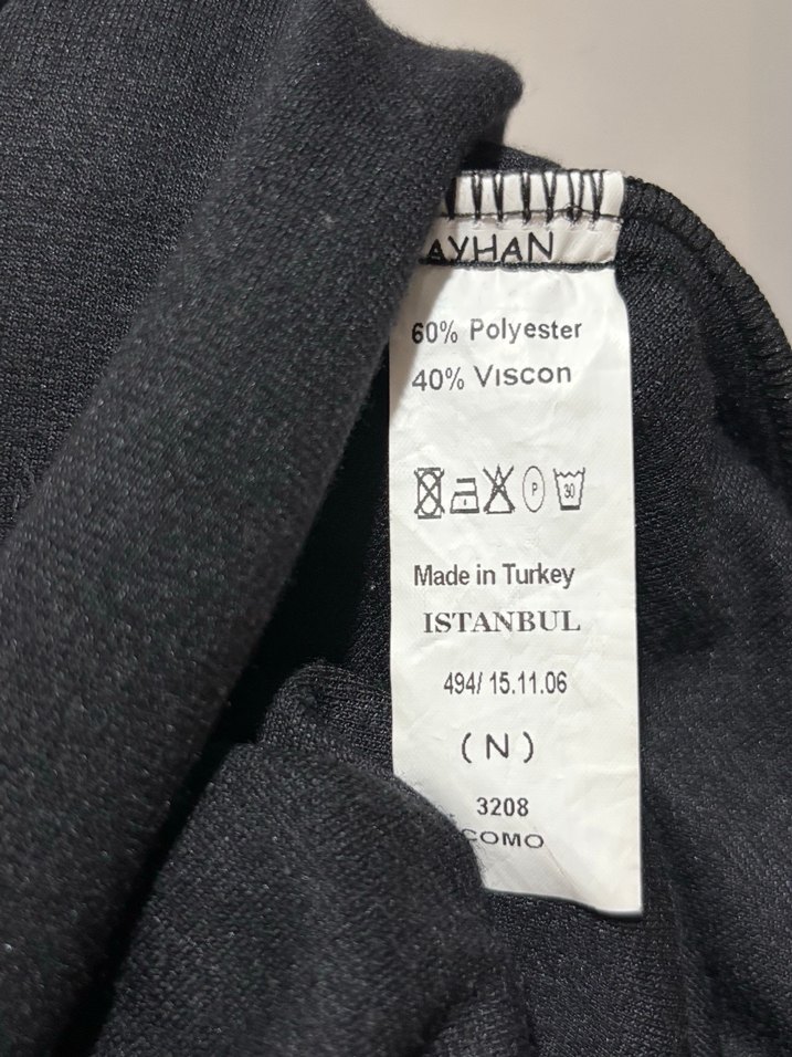 Degaje Yaka Siyah Midi Elbise - Görsel 5