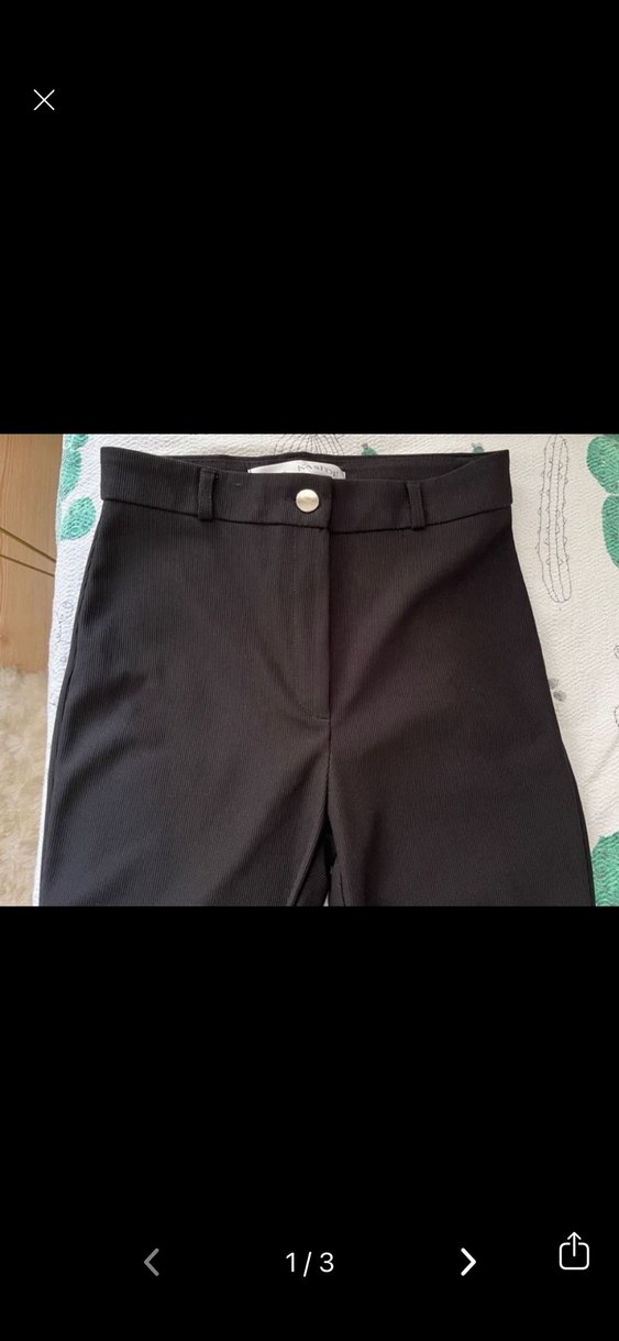 İspanyol Paça Kadın Kumaş Pantolon - Görsel 2