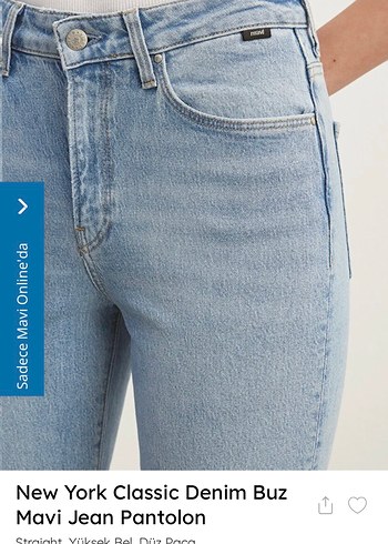 Mavi Kadın Denim Pantolon - Görsel 4