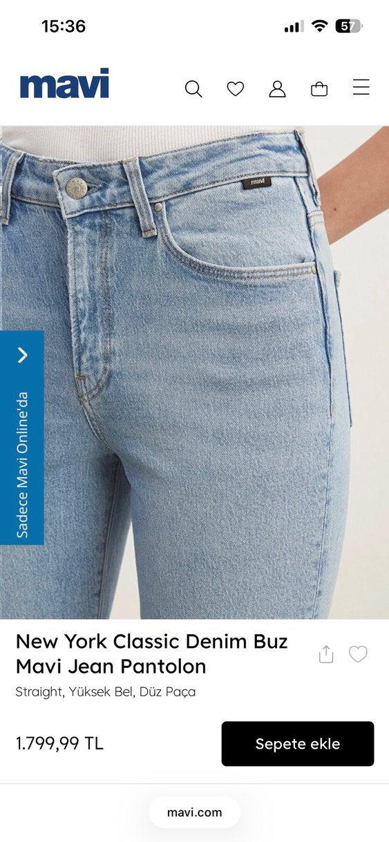 Mavi Kadın Denim Pantolon - Görsel 4