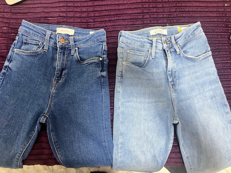 Kadın Dar Paça Mavi Denim Jean - Görsel 2