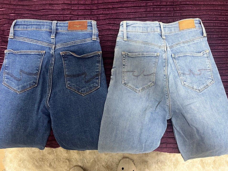 Kadın Dar Paça Mavi Denim Jean - Görsel 3