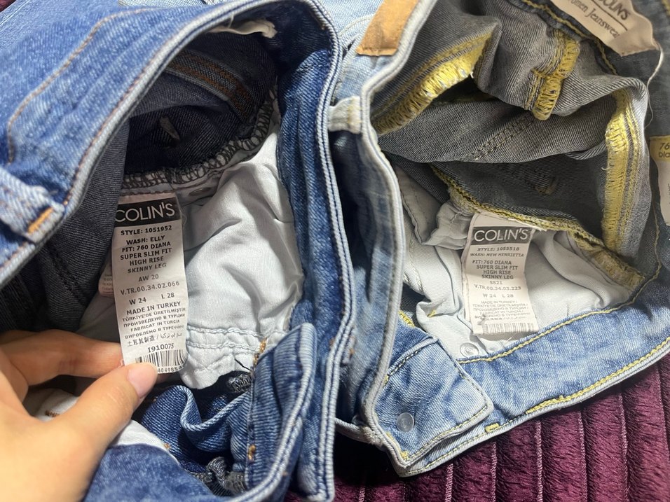 Kadın Dar Paça Mavi Denim Jean - Görsel 5