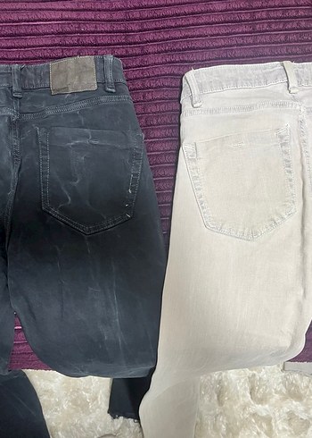 Paça Yırtmaçlı Kadın Denim Pantolon - Görsel 4