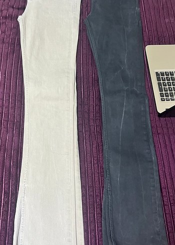 Paça Yırtmaçlı Kadın Denim Pantolon - Görsel 2