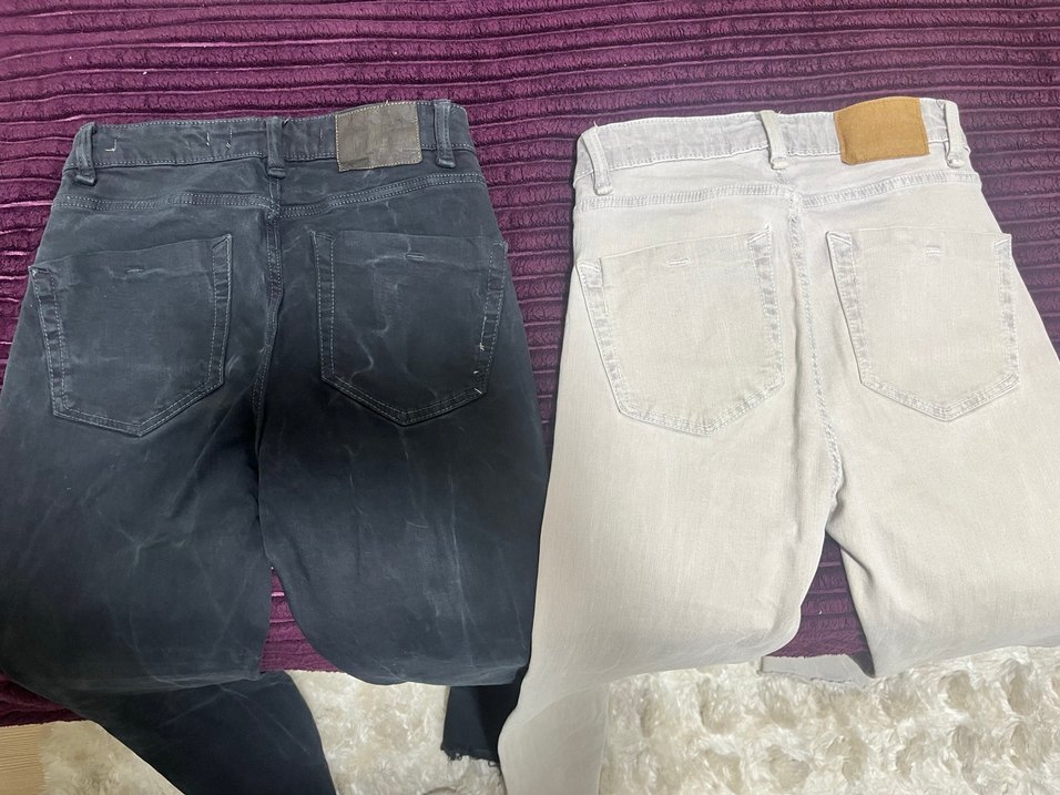 Paça Yırtmaçlı Kadın Denim Pantolon - Görsel 4