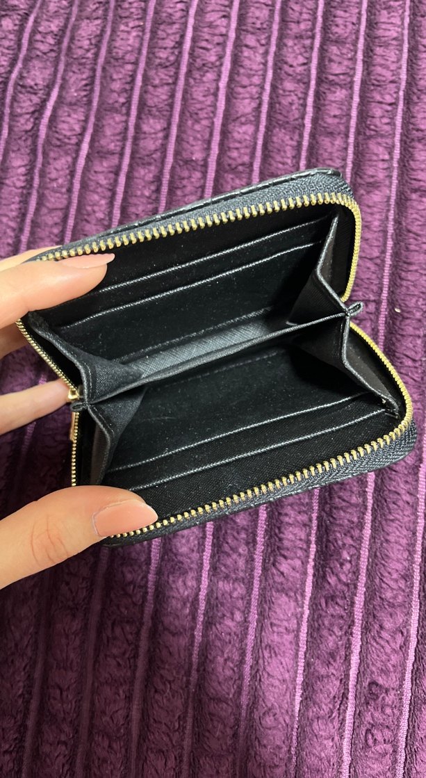 Gri Yılan Desenli Deri Kadın Cüzdanı - Görsel 4