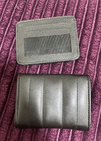 Siyah Deri Tokalı Kadın Cüzdanı - Görsel 2