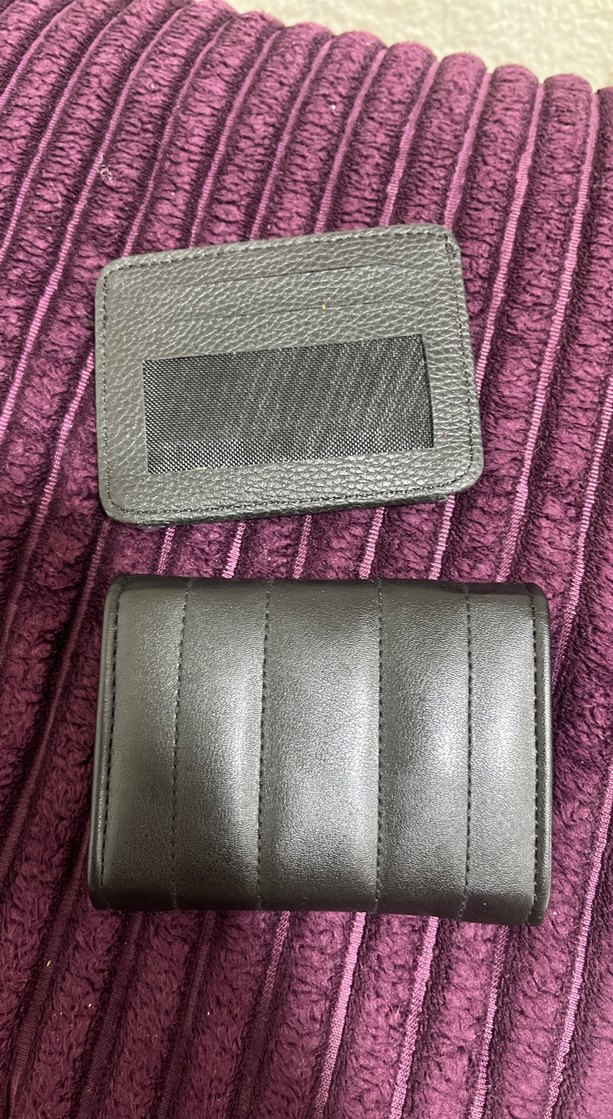 Siyah Deri Tokalı Kadın Cüzdanı - Görsel 2