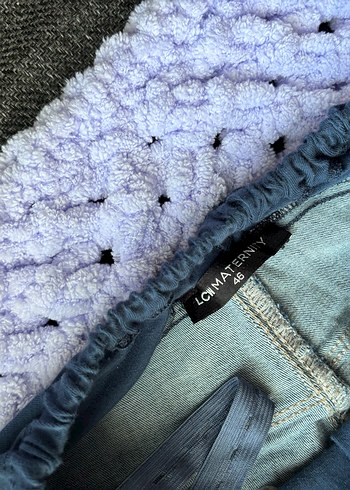 Mavi Hamile Kot Pantolon - Görsel 2