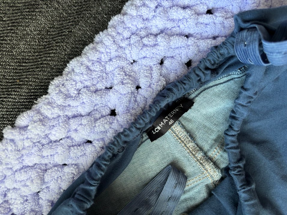 Mavi Hamile Kot Pantolon - Görsel 2