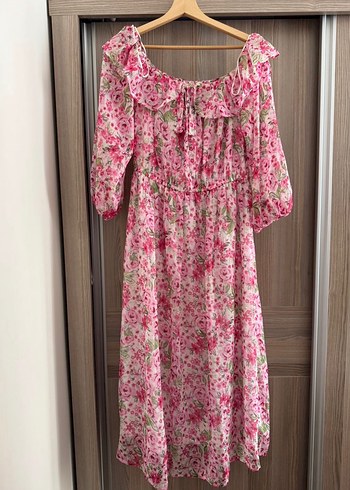 Pembe Kadın Elbise - Görsel 3