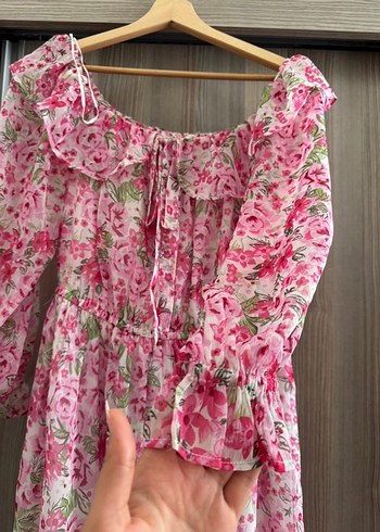 Pembe Kadın Elbise - Görsel 5