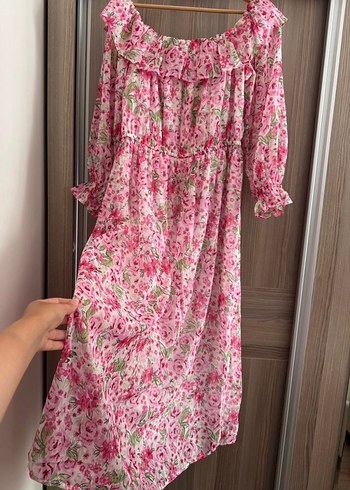 Pembe Kadın Elbise - Görsel 6