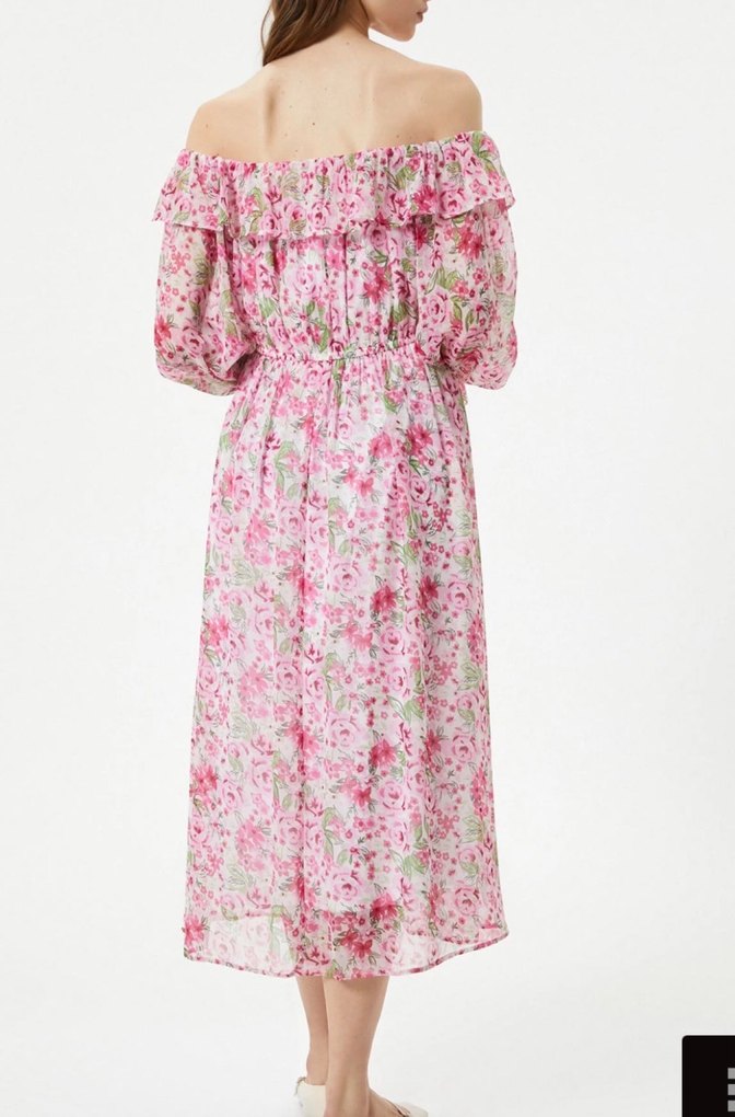 Pembe Kadın Elbise - Görsel 2