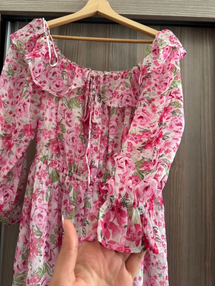 Pembe Kadın Elbise - Görsel 5