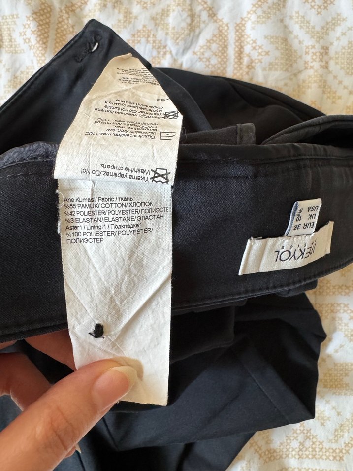 İpekyol Kadın Siyah Kumaş Pantolon - Görsel 4