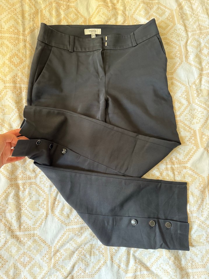 İpekyol Kadın Siyah Kumaş Pantolon - Görsel 3