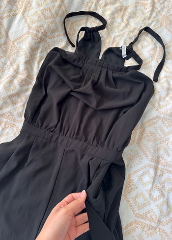 Mango Siyah Bol Paça Tulum - Görsel 5