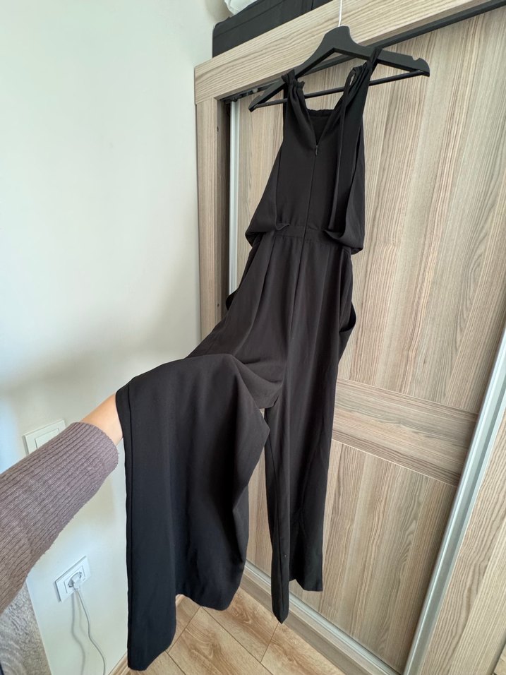 Mango Siyah Bol Paça Tulum - Görsel 2