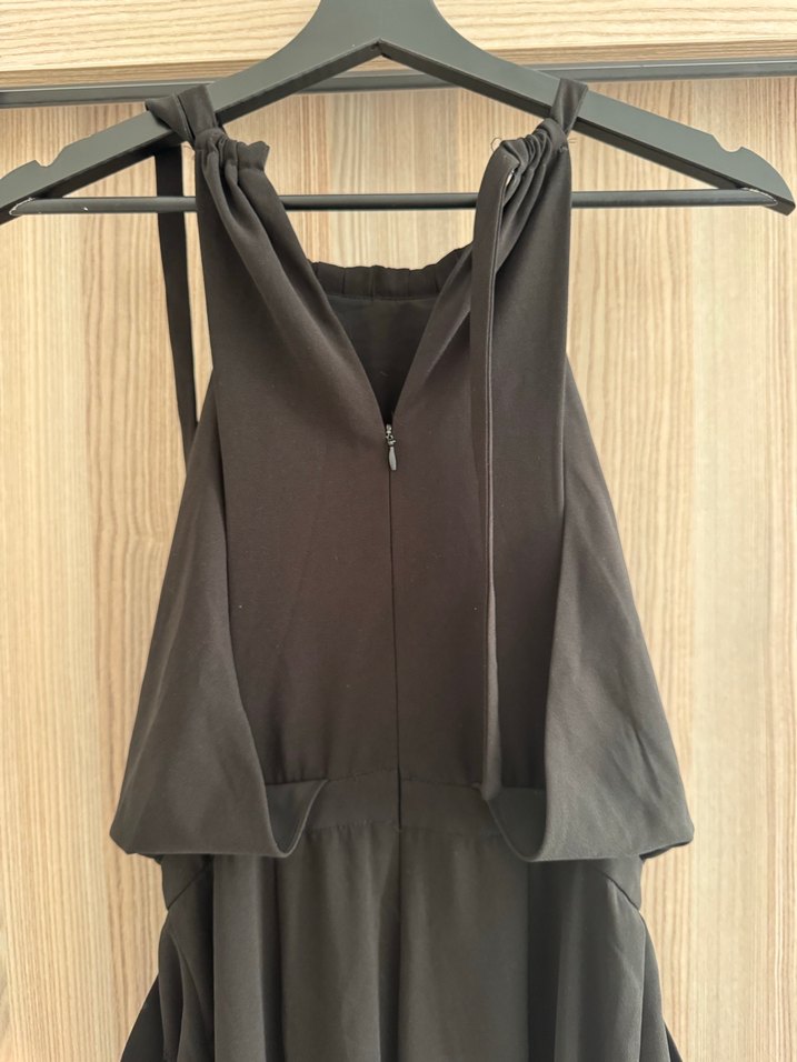 Mango Siyah Bol Paça Tulum - Görsel 3