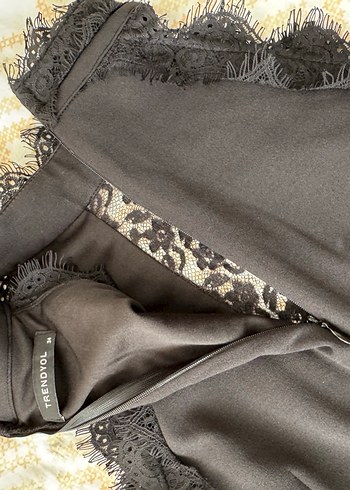 Siyah Dantel Uzun Gece Elbise - Görsel 4