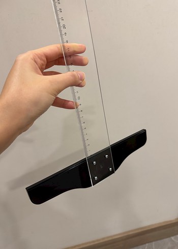 Şeffaf Plastik T Cetveli 75 cm - Görsel 3