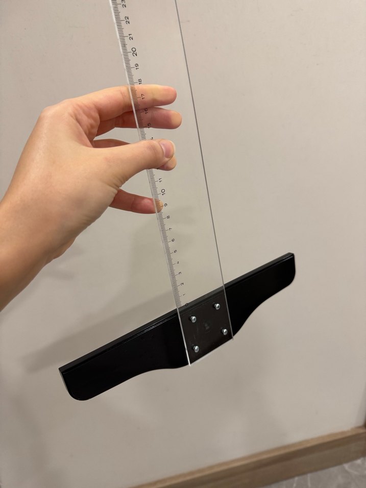 Şeffaf Plastik T Cetveli 75 cm - Görsel 3