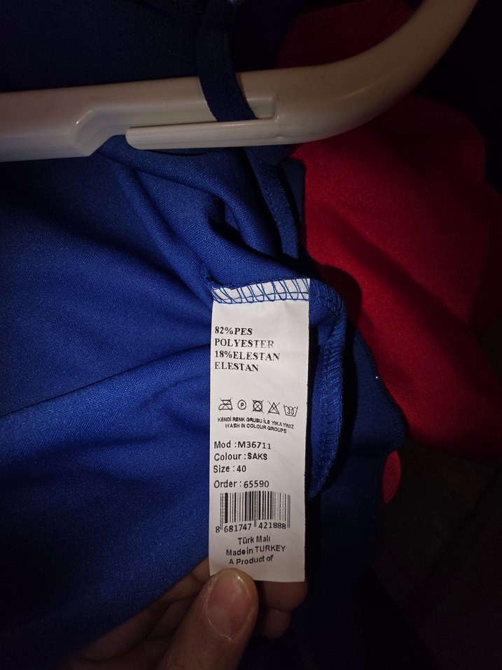 Mavi Drapeli Uzun Abiye Elbise - Görsel 5