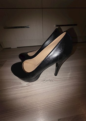 Siyah Stiletto Topuklu Kadın Ayakkabı - Görsel 3