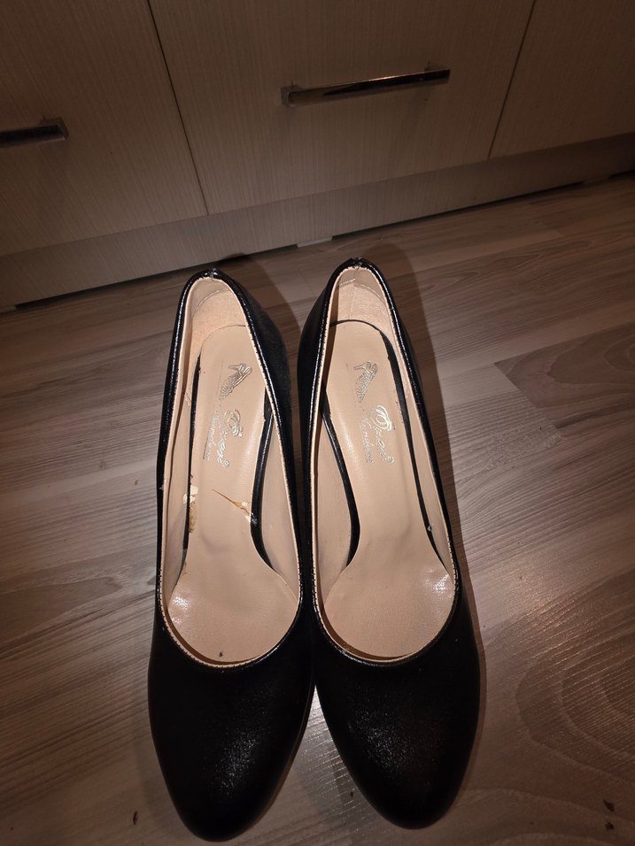 Siyah Stiletto Topuklu Kadın Ayakkabı - Görsel 4