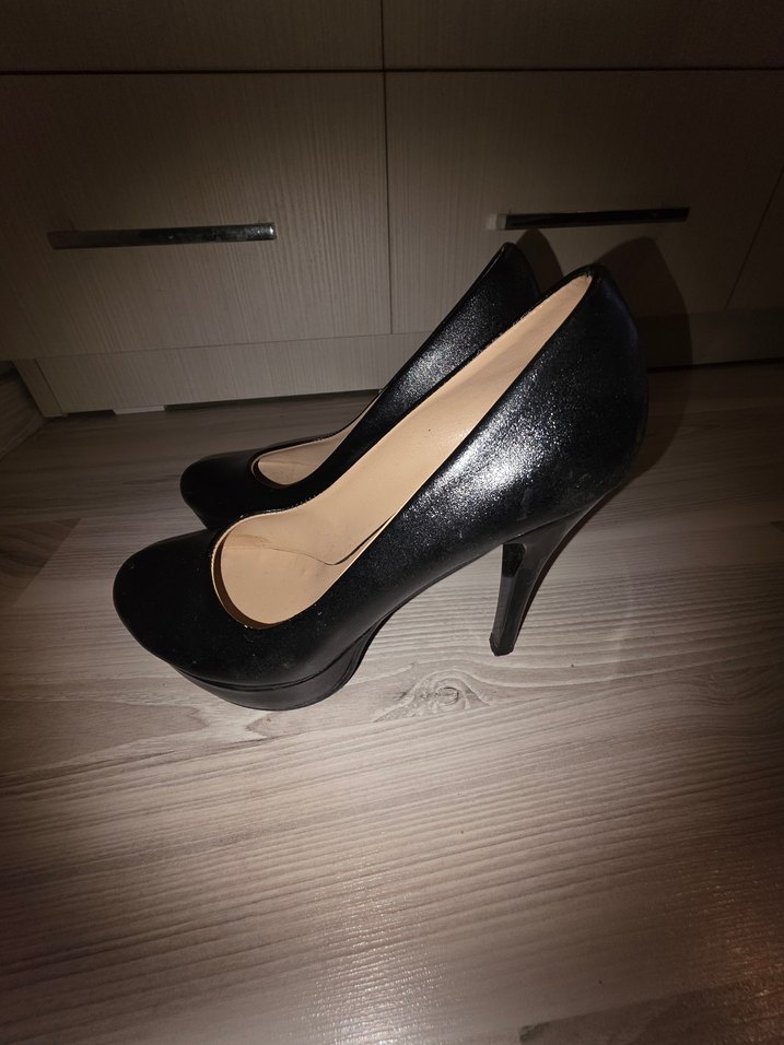 Siyah Stiletto Topuklu Kadın Ayakkabı - Görsel 3