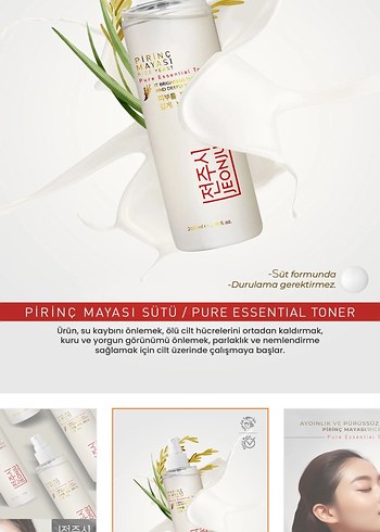 Pirinc Mayası Sütü Toner 200ml - Görsel 2
