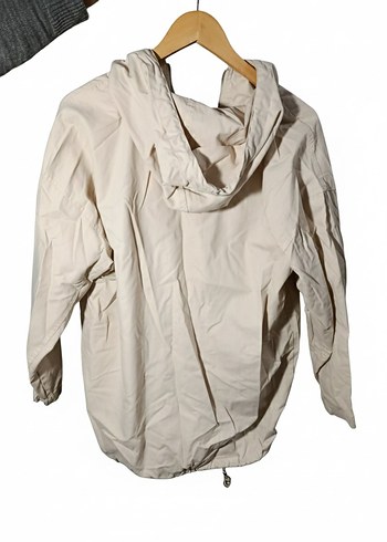 Bej Kapüşonlu Kadın Keten Ceket - Görsel 2