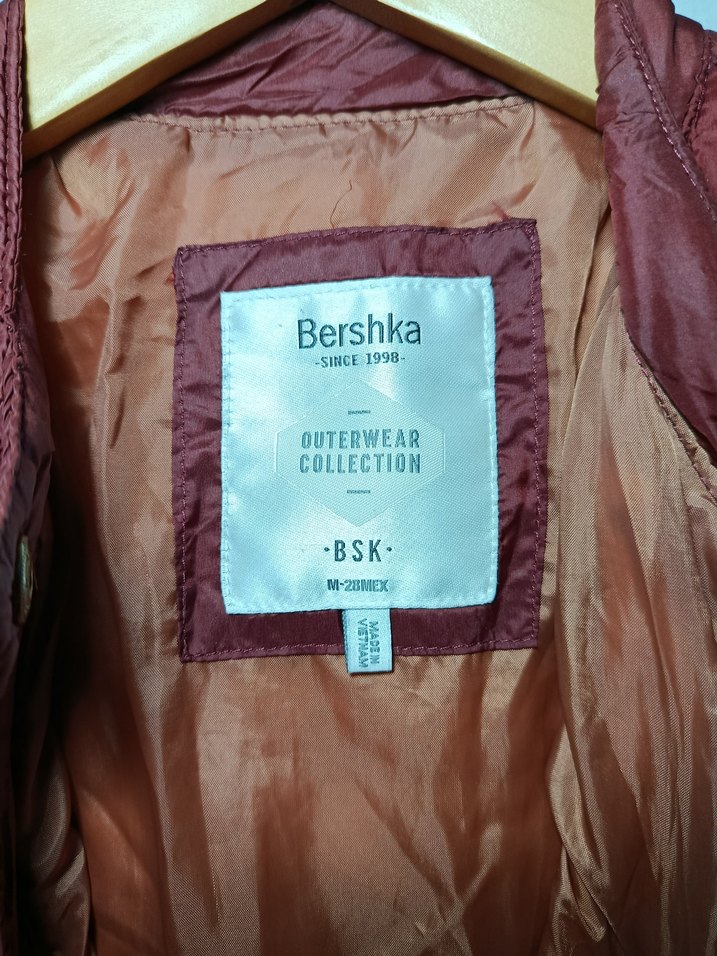 Bordo Kadın Fermuarlı Günlük Ceket - Görsel 3