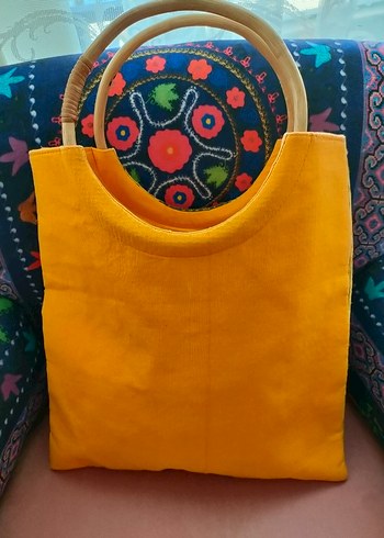 Nakışlı Boncuklu Bohem Kadın Çantası - Görsel 4